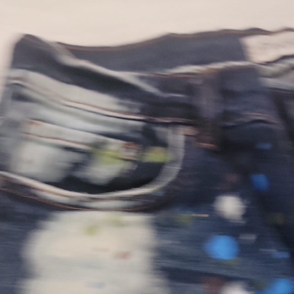 FWRD Denim Paint Splatter Jean Shorts Size 32 - Picture 5 of 10